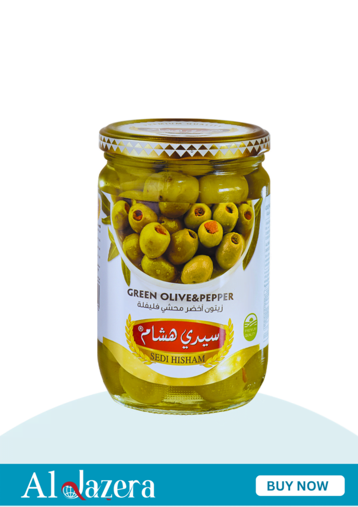 مرطبان زيتون اخضر محشي